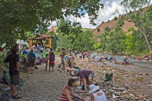 St. Vrain River flowing thru the festival
(photo Benko Photographics)