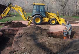 Construction on the Pavilion begins 
