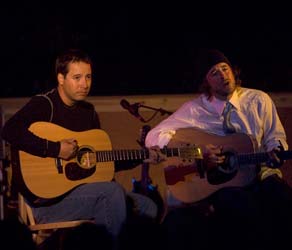 Adam Aijala & Ben Kaufmann on the Wildflower stage (photo: Russell Bramlett)